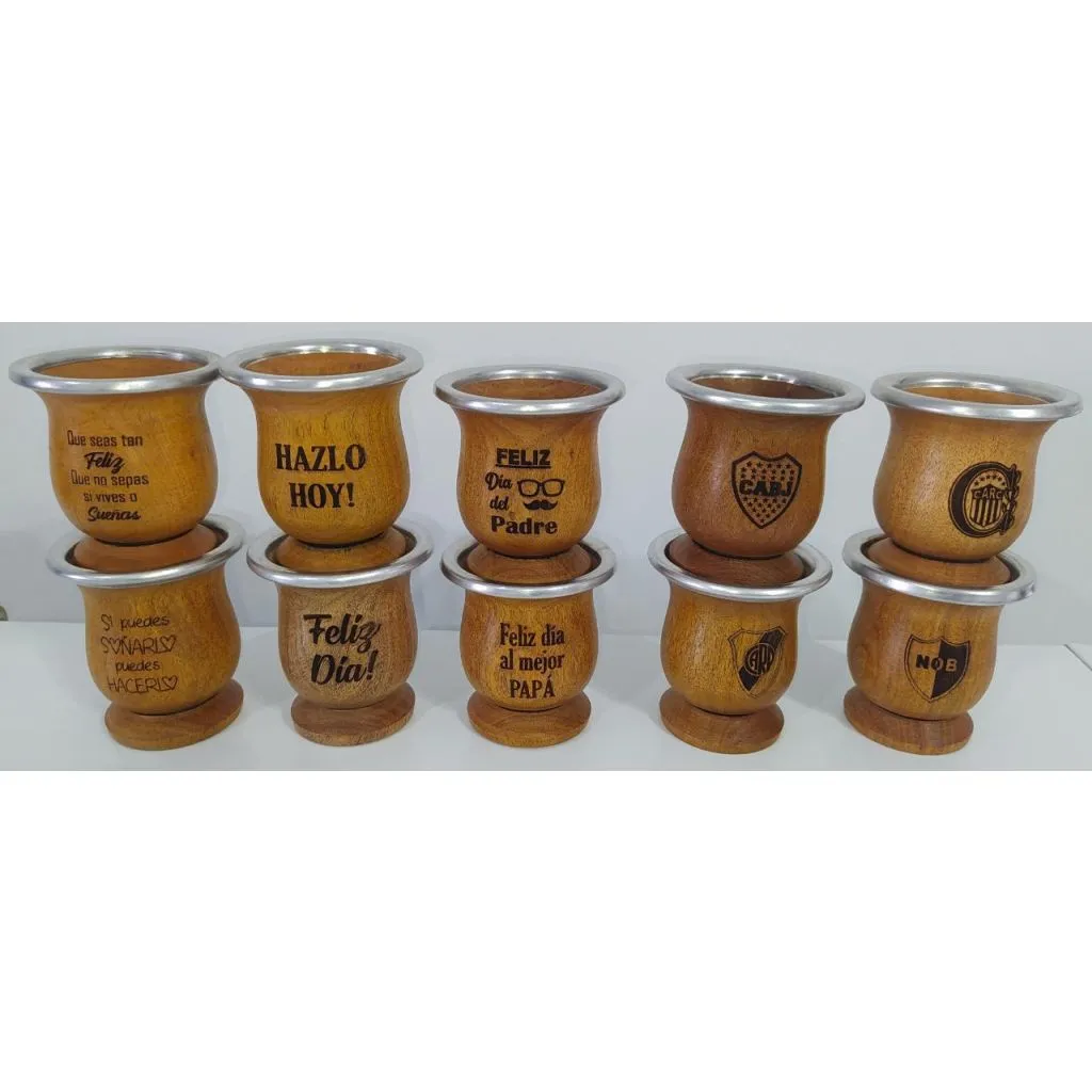 [M18CVGRABADO] MATE ALGARROBO VIROLA ALUMINIO GRABADO