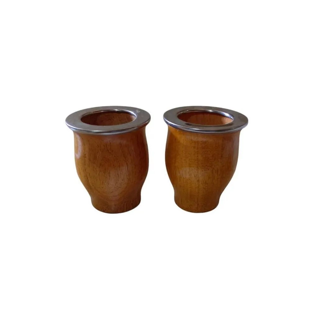 [MACER4] MATE ALGARROBO CAMIONERO VIROLA ACERO INOXIDABLE