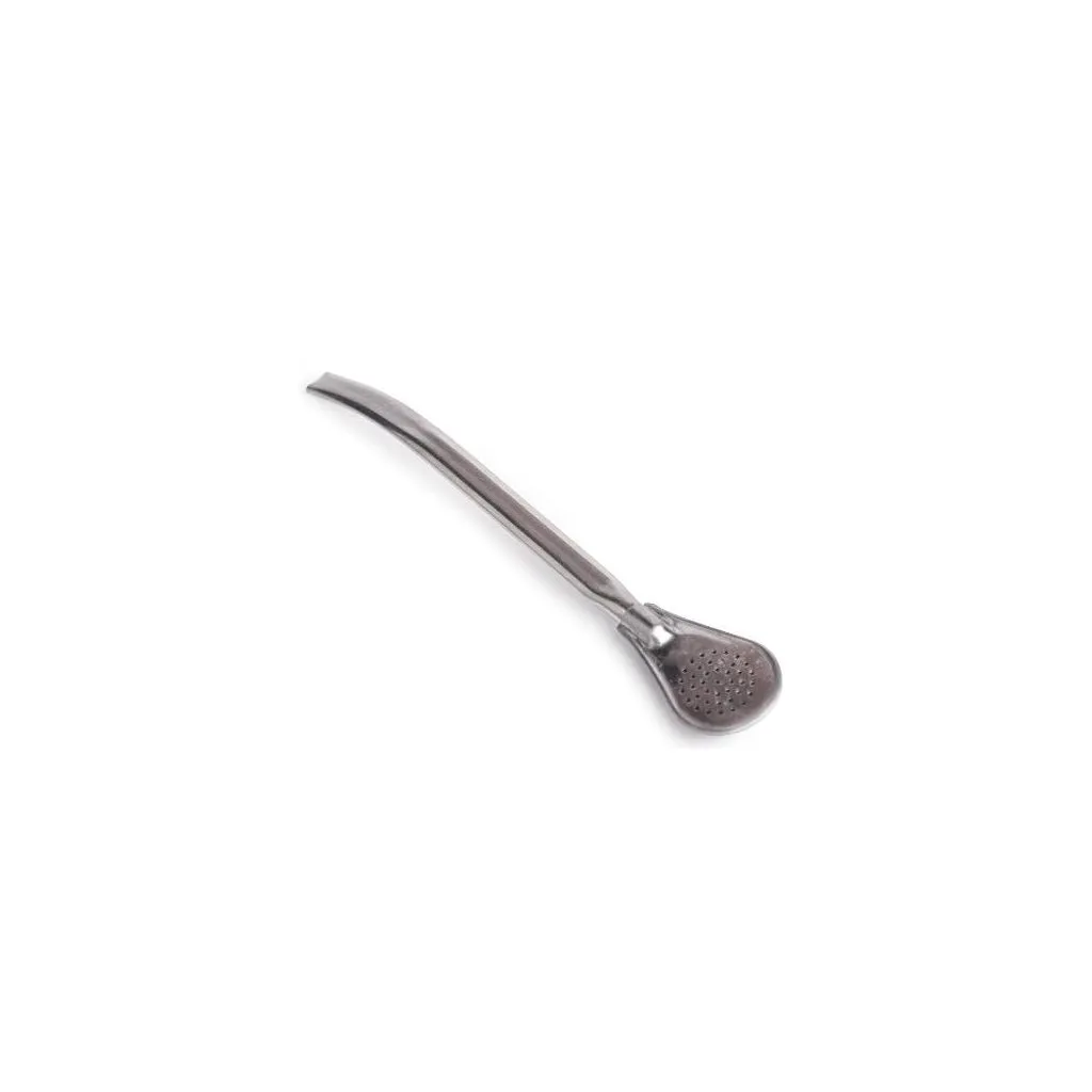 [L21] BOMBILLA ACERO PLANA COCO 17cm